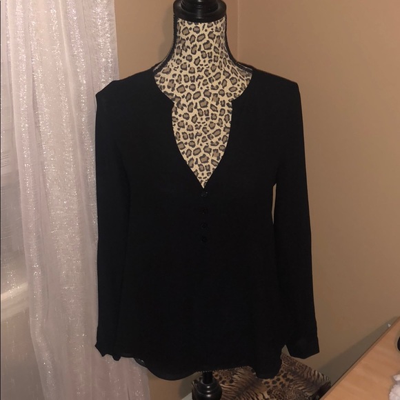 Naked Zebra Tops - Black button blouse Naked Zebra Tops - Black button blouse